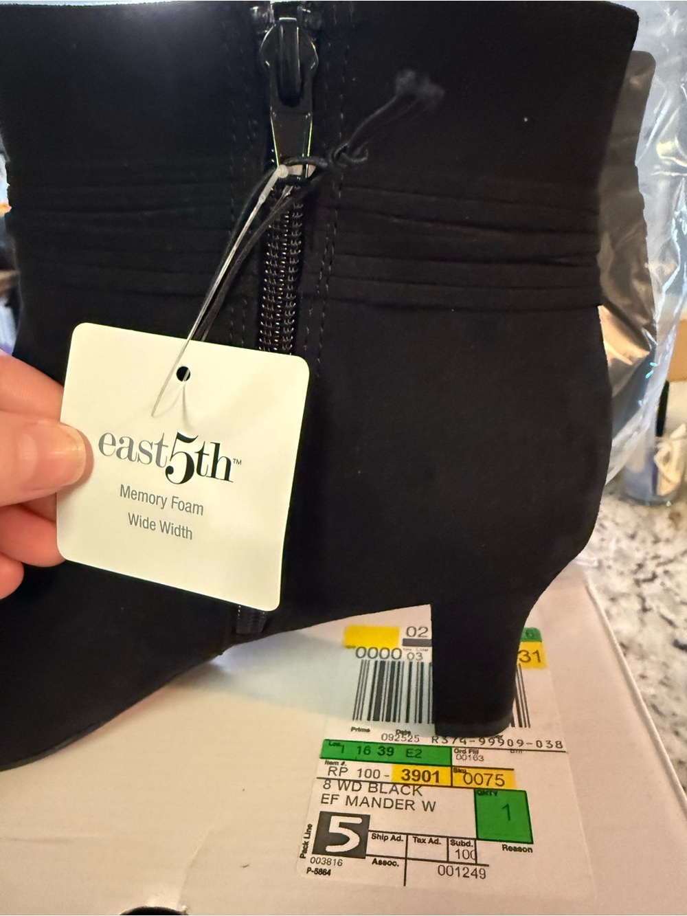 NIB East 5th Black Ankle Boots - Picture 4 of 9